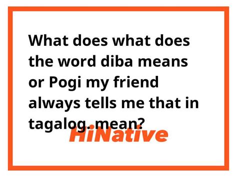 what does pogi mean in tagalog